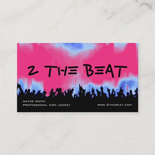 Disc Jockey Business Card (Front)