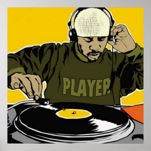 Disc Jockey DJ Poster