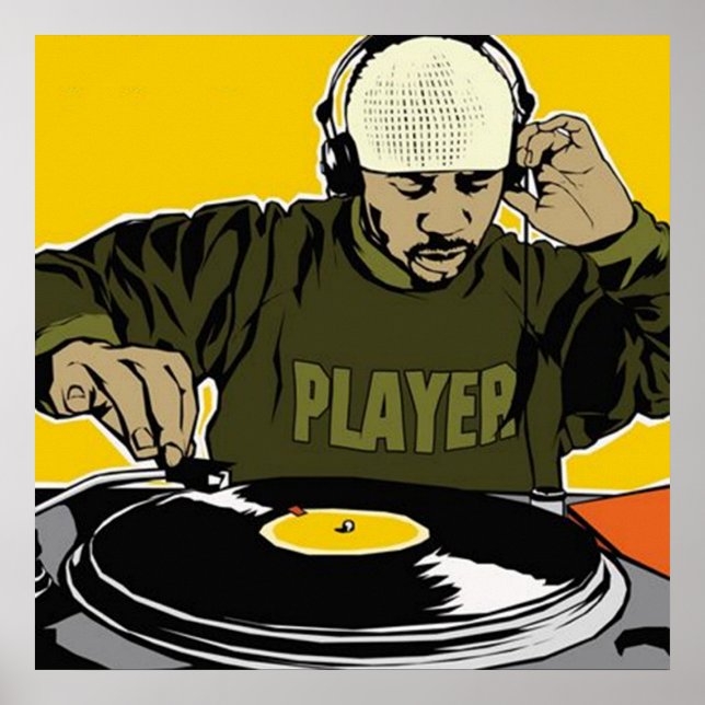 Disc Jockey DJ Poster (Front)