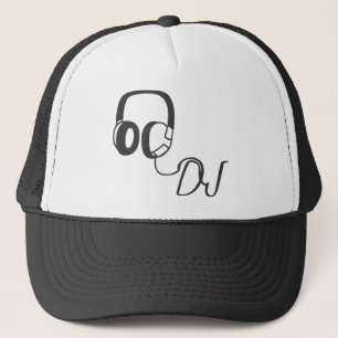 disc jockey, DJ with headphones hat