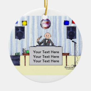 Disc Jockey/MC - Male Ceramic Ornament