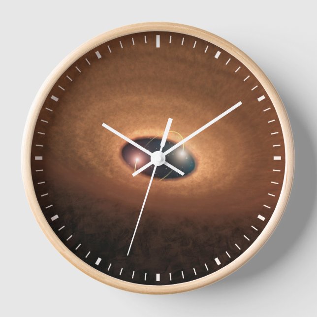 Disc Of Dusty Material Leftover From Star Forming Clock (Front)