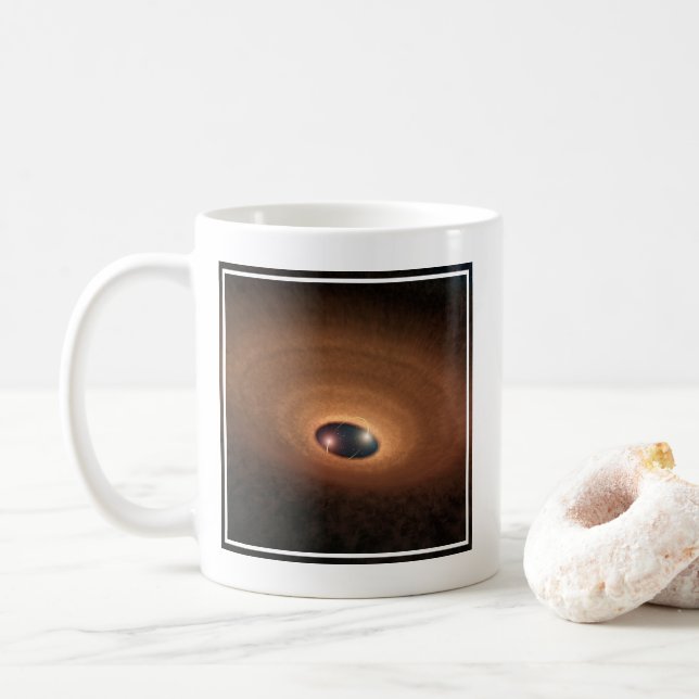 Disc Of Dusty Material Leftover From Star Forming Coffee Mug (With Donut)