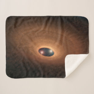Disc Of Dusty Material Leftover From Star Forming Sherpa Blanket