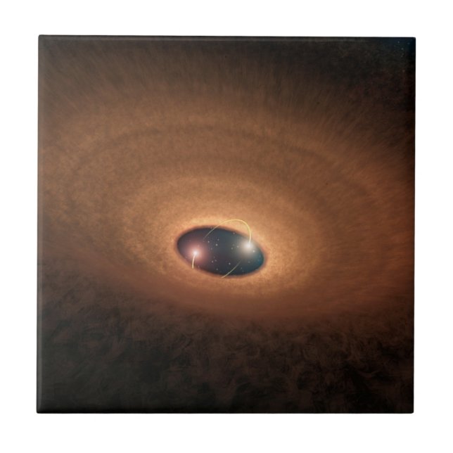 Disc Of Dusty Material Leftover From Star Forming Tile (Front)