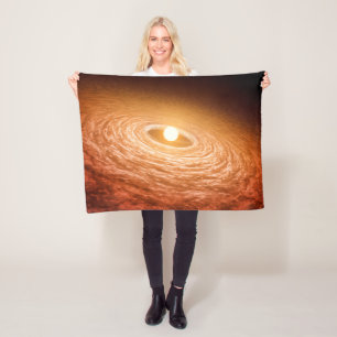 Disc Of Material Surrounding Star Fu Orionis. Fleece Blanket