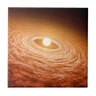 Disc Of Material Surrounding Star Fu Orionis. Tile