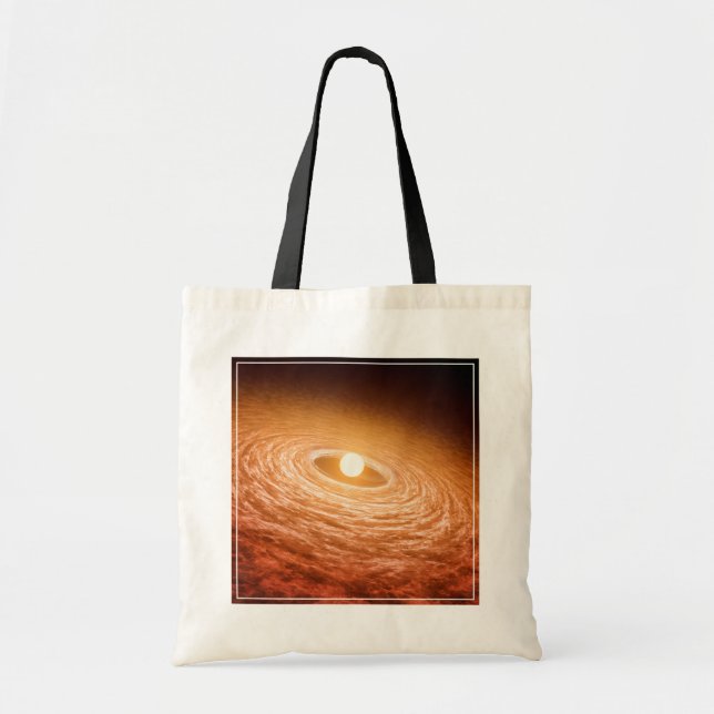 Disc Of Material Surrounding Star Fu Orionis. Tote Bag (Front)