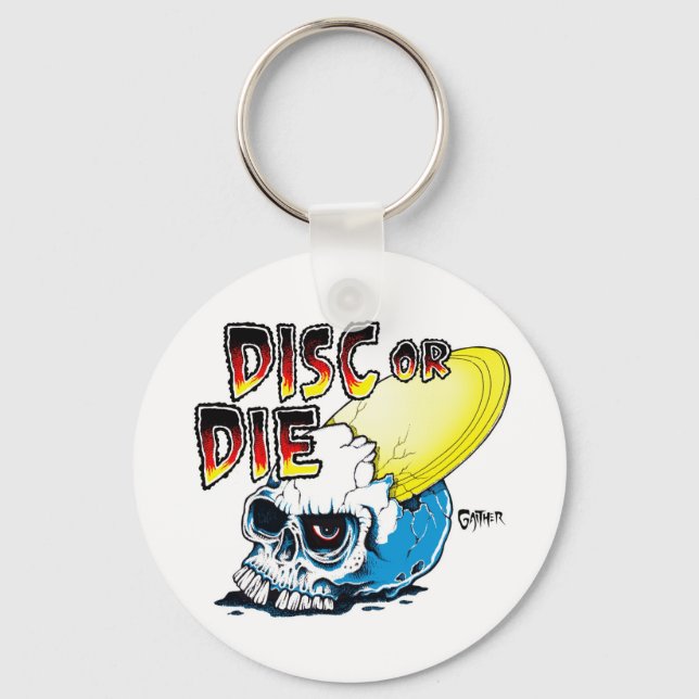 Disc Or Die Keychain (Front)