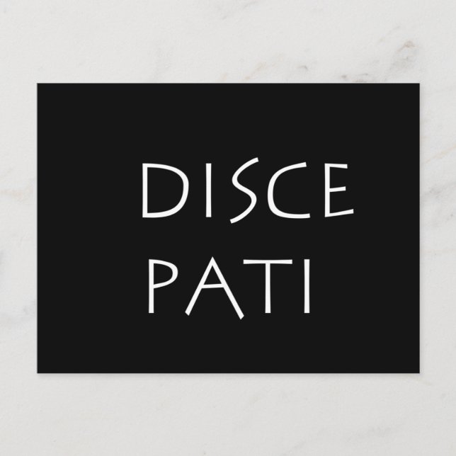Disce pati postcard (Front)