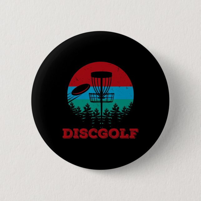 Discgolf Ultimate Frisbee Throw It In The Sket Dis 2 Inch Round Button (Front)