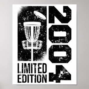 Discgolf Vintage 2004 Birthday Disc-golfing Game D Poster