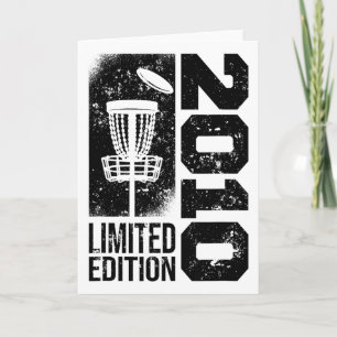 Discgolf Vintage 2010 Birthday Disc-golfing Game D Card