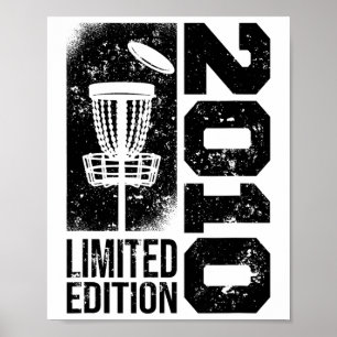 Discgolf Vintage 2010 Birthday Disc-golfing Game D Poster