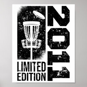 Discgolf Vintage 2011 Birthday Disc-golfing Game D Poster