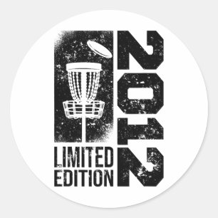 Discgolf Vintage 2012 Birthday Disc-golfing Game D Classic Round Sticker