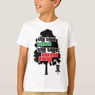 Discing Golf Funny Disc Sports Tree Icon Art Sayin T-Shirt