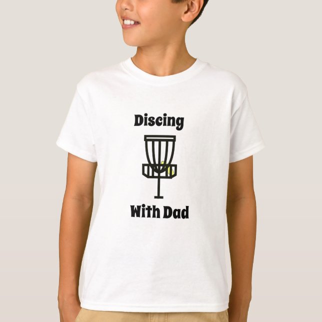 Discing with Daddy Disc Golf   T-Shirt (Front)