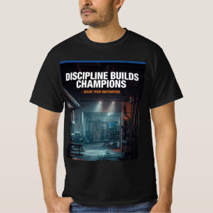 Discipline Builds Champions — Fitness Motivation S T-Shirt