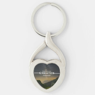 Discipline Creates Freedom Keychain