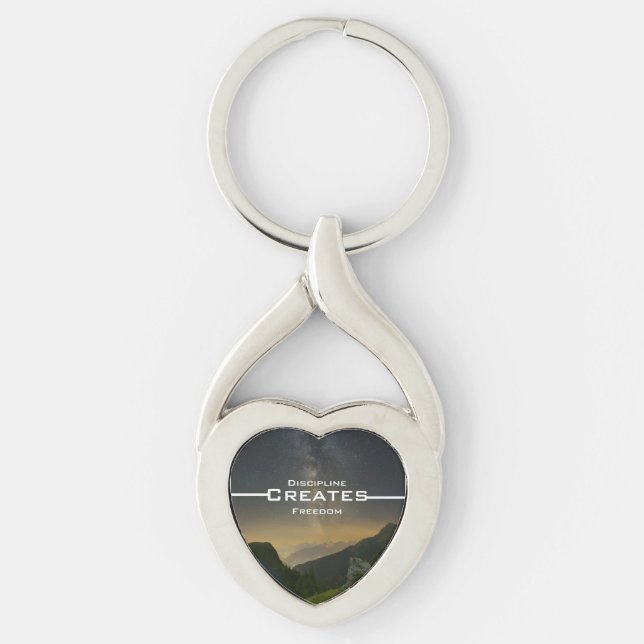 Discipline Creates Freedom Keychain (Front)