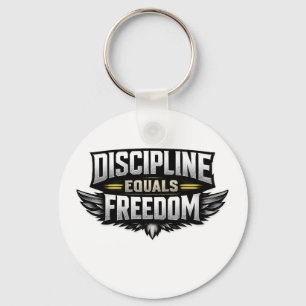 Discipline Equals Freedom – Motivational Design Keychain