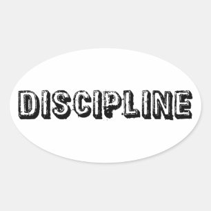 Discipline Oval Sticker
