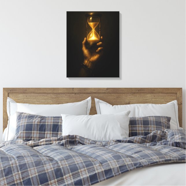 Discipline Over Comfort Canvas Print (Insitu(Bedroom))