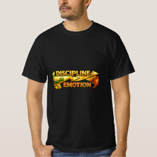 Discipline Over Emotion Gold Trading Mindset Men’s T-Shirt