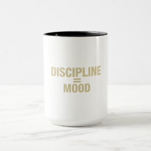 Discipline Over Mood Fitness Motivation Minimal Mug