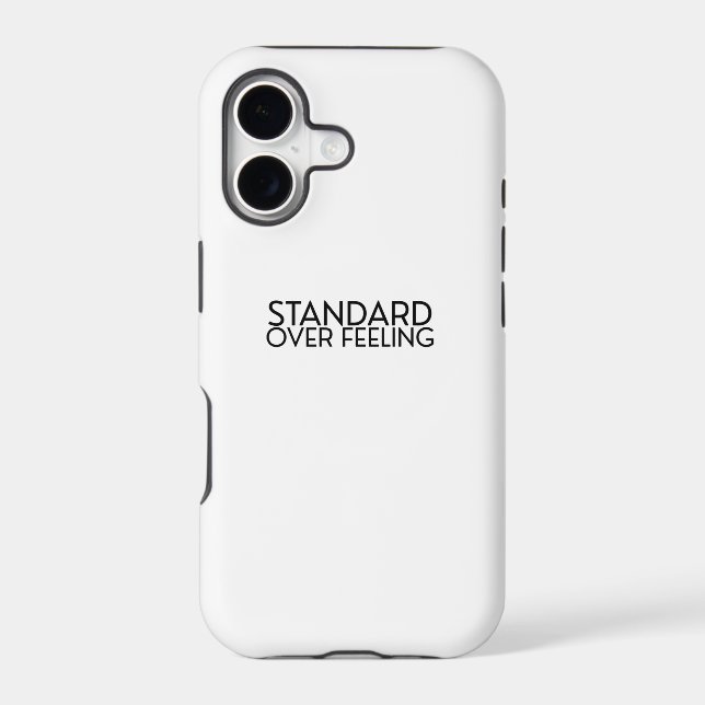 Discipline Over Motivation Minimalist iPhone Case (Verso)