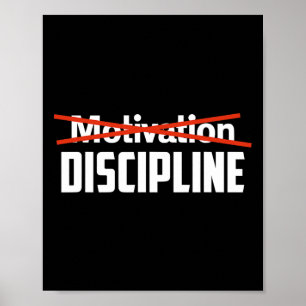 Discipline Over Motivation Sigma Grindset Resist S Poster