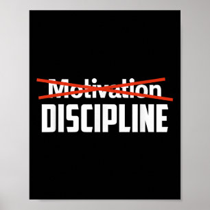 Discipline Over Motivation Sigma Grindset Resist S Poster