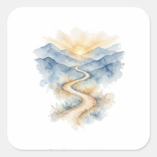 Discipline Over Motivation Sunrise Sticker