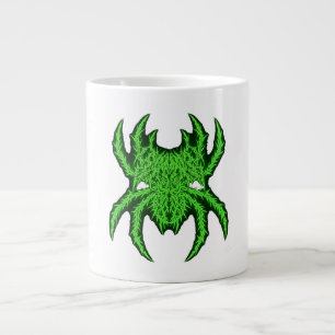 Discipline Spider Green Gym Bodybuilding Art Large Coffee Mug