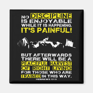DISCIPLINE - Squat Workout Motivational Magnet