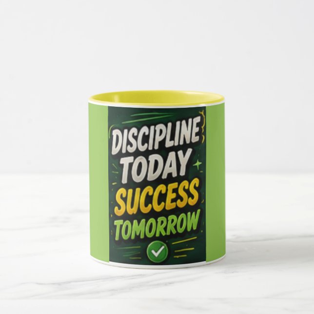 Discipline Today, Success Tomorrow  Mug (Center)