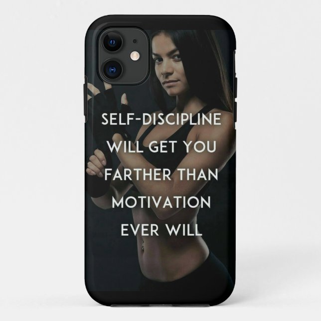 Discipline vs Motivation - Women's Gym Inspiration Case-Mate iPhone Case (Back)
