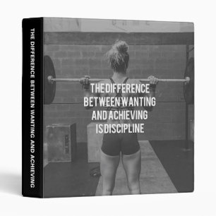 Discipline - Wanting vs Achieving, Women's Fitness Binder