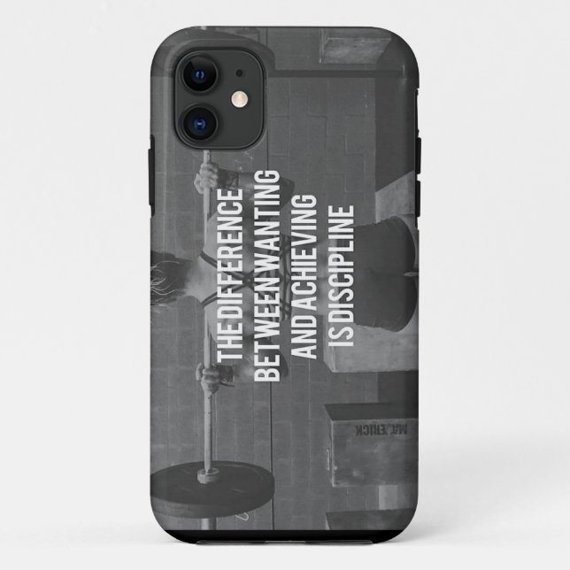 Discipline - Wanting vs Achieving, Women's Fitness Case-Mate iPhone Case (Back)