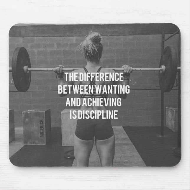 Discipline - Wanting vs Achieving, Women's Fitness Mouse Pad (Front)