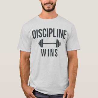 Discipline Wins Gym Shirt for Men | Motivational W