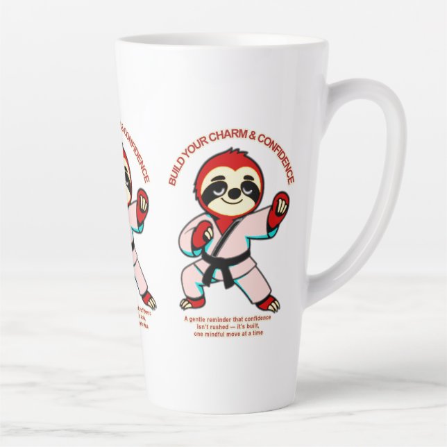 disciplined energy latte mug (Right)