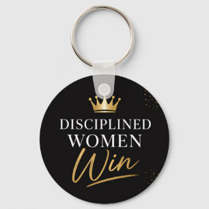 Disciplined Women Win Planner Keychain