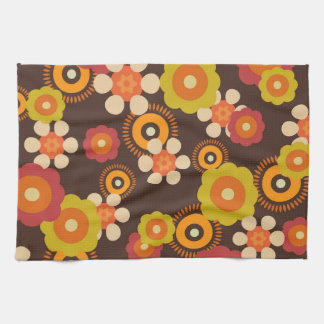 Disco 70s 60s Retro Flowers Pop Culture Kitchen Towel
