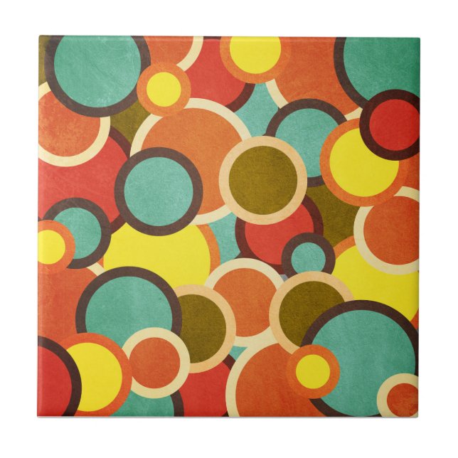 Disco 70s 60s Retro Mod Pop Culture Tile (Front)
