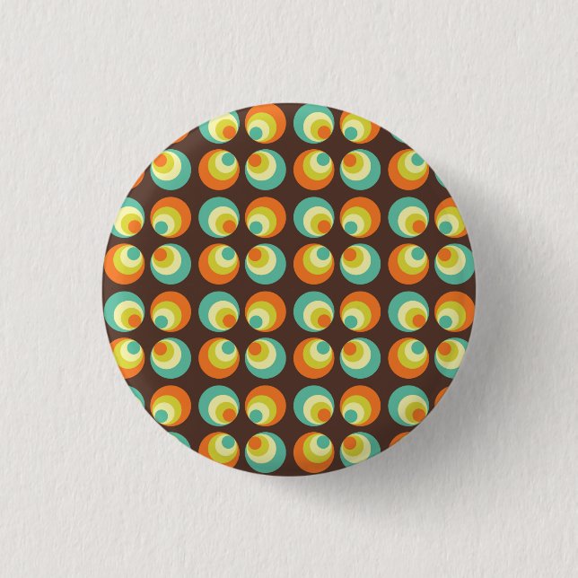 Disco 70s 60s Retro Pop Culture 1 Inch Round Button (Front)