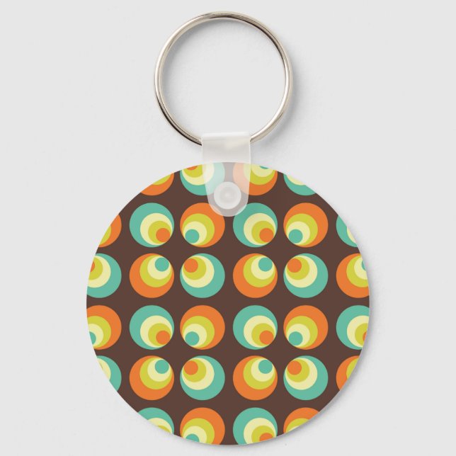 Disco 70s 60s Retro Pop Culture Keychain (Front)