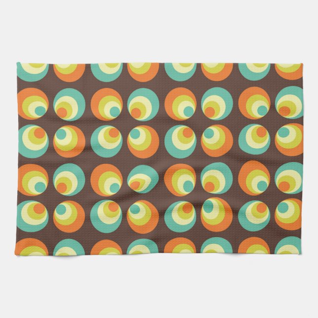 Disco 70s 60s Retro Pop Culture Kitchen Towel (Horizontal)