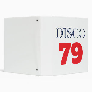 Disco 79 Pop Art Music Entertainment Retro Binder
